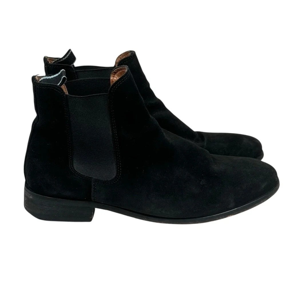 Shoe The‎ Bear Dev Men's Black Suede Chelsea Boots Size 40